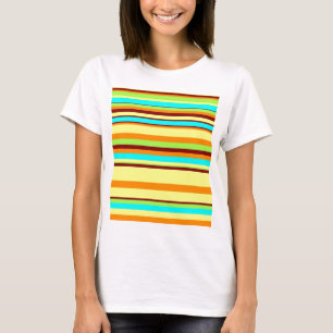 Colorful Gepersonaliseerd Designer Stripe Patroon T-shirt