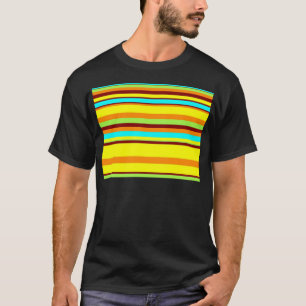 Colorful Gepersonaliseerd Designer Stripe Patroon T-shirt