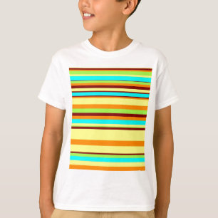 Colorful Gepersonaliseerd Designer Stripe Patroon T-shirt