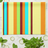 Colorful Gepersonaliseerd Designer Stripe Patroon Theedoek (Gevouwen)
