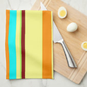 Colorful Gepersonaliseerd Designer Stripe Patroon Theedoek (Quarter Fold)