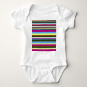 Colorful Gepersonaliseerd Designer Stripe Romper (Voorkant)