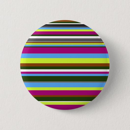 Colorful Gepersonaliseerd Designer Stripe Ronde Button 5,7 Cm (Voorkant)