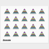 Colorful Gepersonaliseerd Designer Stripe Sticker (Vel)