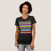 Colorful Gepersonaliseerd Designer Stripe T-shirt (Voorkant volledig)