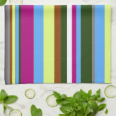 Colorful Gepersonaliseerd Designer Stripe Theedoek (Gevouwen)