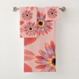 Colorful Gerbera Daisy Floral Towel Bad Handdoek