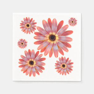Colorful Gerbera Daisy Paper Napkin Servet