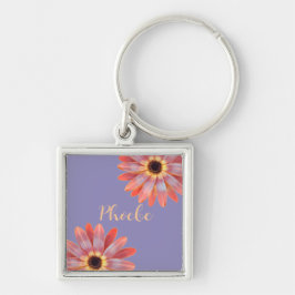 Colorful Gerbera Daisy Sleutelhanger