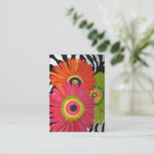 Colorful Gerbera Daisy Visitekaartjes (Staand voorkant)