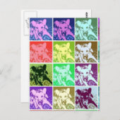 Colorful German Shepherd Dog Pop Art Briefkaart (Voorkant / Achterkant)