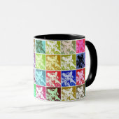 Colorful German Shepherd Dog Pop Art Mok (Voorkant rechts)