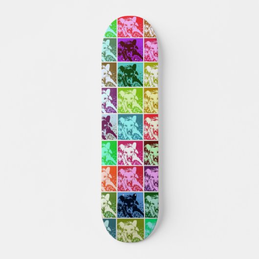 Colorful German Shepherd Dog Pop Art Skateboard (Voorkant)