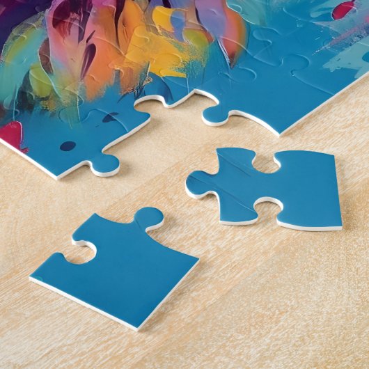 Colorful German Shepherd Legpuzzel (Zijkant)