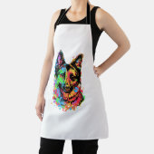 Colorful German Shepherd Schort (Insitu)