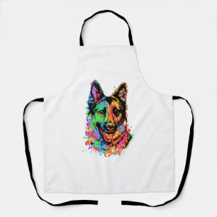 Colorful German Shepherd Schort