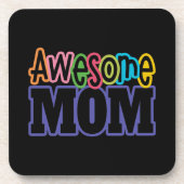 Colorful Geweldige mama Moederdag | ONDERZETTER (Voorkant)