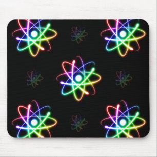 Colorful Ggloing atoms - mousepad Muismat