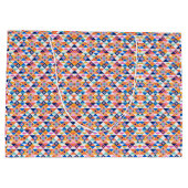 Colorful gift bag with geometric pattern  groot cadeauzakje (Achterkant)