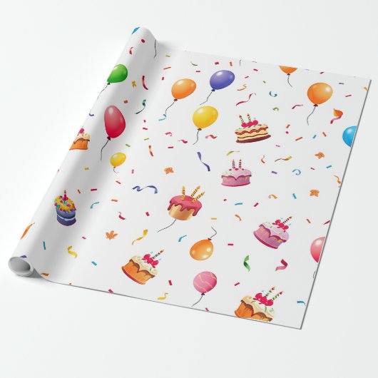 Colorful Gift Wrapping Paper Cadeaupapier (Uitgerold)