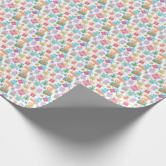 Colorful Giftboxes Cadeaupapier (Hoek)