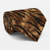 Colorful Gifts For Father Tiger Print Stropdas (Opgerold)
