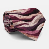 Colorful Gifts For Guys Tiger Skin Stropdas (Opgerold)