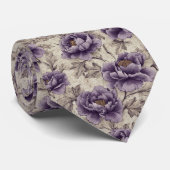 Colorful Gifts For Him Peonies Stropdas (Opgerold)