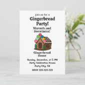 Colorful Gingerbread House Party Kaart (Staand voorkant)