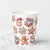 Colorful Gingerbrood Cookies Papieren Bekers (Voorkant)