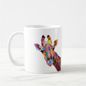 Colorful Giraffe Pop Art Coffee Mok (Links)