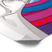 Colorful Girl-Poster Poster (Hoek)