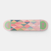 Colorful Girly Abstract Roze Skateboard (Horizontaal)