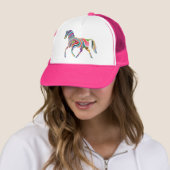 Colorful Girly Fantasy Horse Trucker Pet (In situ)