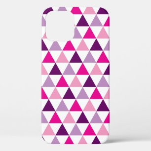 Colorful Girly Pink Paars Geometric Pattern Case-Mate iPhone Case