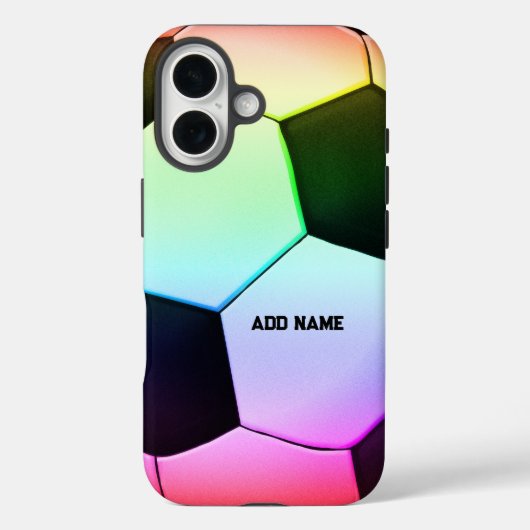 Colorful Girly Soccer | FOOTBALL Case-Mate iPhone Case (Achterkant)
