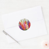 Colorful Gladiolas Envelope Seal Sticker (Envelop)