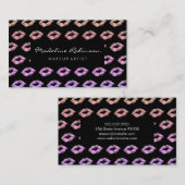 Colorful Glamor Glitter Kisses Visitekaartje (Voorkant / Achterkant)