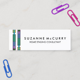 Colorful Glas in lood Design Home Staging Mini Visitekaartje