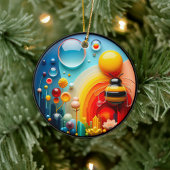 Colorful Glass Garden Art Keramisch Ornament