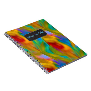 Colorful Glass Rainbow "Flames" - eigen naam / tit Notitieboek