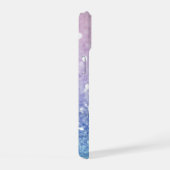 Colorful Glitter Bokeh Monogrammed iPhone 15 Case (Rechterkant)