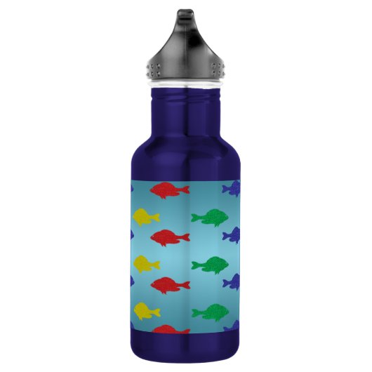 Colorful Glitter Fish Waterfles (Rechts)