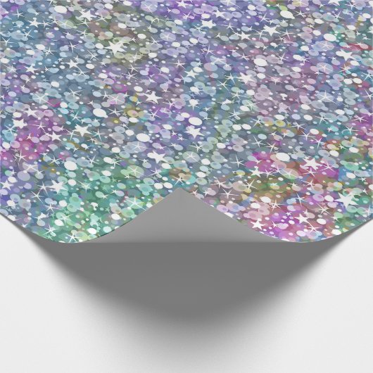 Colorful Glitter Print Cadeaupapier (Hoek)