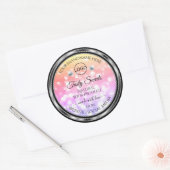 Colorful Glitter Product Labels diamanten met Logo (Envelop)