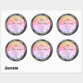 Colorful Glitter Product Labels diamanten met Logo (Vel)