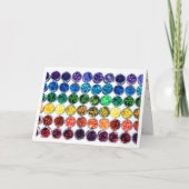 Colorful Glitter Sequin Happy Birthday Celebration Kaart (Voorkant)