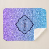 Colorful Glitter Sherpa Deken (Voorkant (horizontaal))
