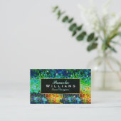 Colorful Glitter & Sparkles Gold Accents Visitekaartje (Staand voorkant)