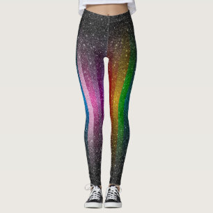 Colorful Glitter Sparkles Leggings